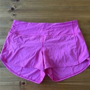 Lululemon Athletica Vibrant Pink Athletic Shorts